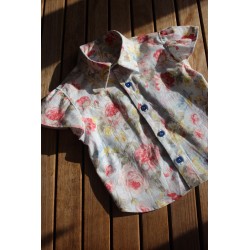 Baby Girls' classic cut short sleeve shirt.  Size 1