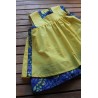 Colonial Dress with coordinating apron Size 4-6