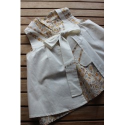 Colonial Dress with coordinating apron Size 2-4