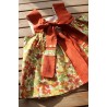 Colonial Dress with coordinating apron Size 2-4