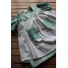 Colonial Dress with coordinating apron Size 4-6