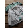 Colonial Dress with coordinating apron Size 4-6