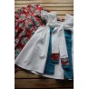 Colonial Dress with coordinating apron Size 4-6