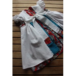 Colonial Dress with coordinating apron Size 4-6