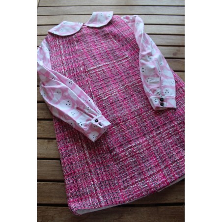 Jiffy Corduroy dress with fleece lining Size 4-6 and puritan collar shirt