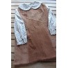 Jiffy Corduroy dress with fleece lining Size 4-6 and puritan collar shirt