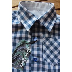 Baby Boys' classic cut short sleeve shirt.  Size 1