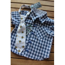 Baby Boys' classic cut short sleeve shirt.  Size 1