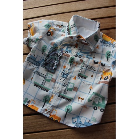 Baby Boys' classic cut short sleeve shirt.  Size 1