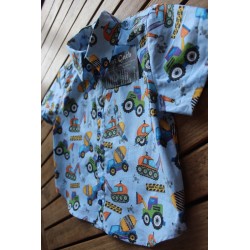 Baby Boys' classic cut short sleeve shirt.  Size 1