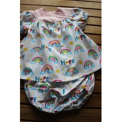 Baby gown and matching bloomers 6-12months