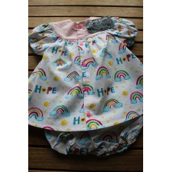 Baby gown and matching bloomers 6-12months