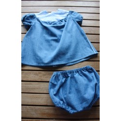 Baby Gown and matching Bloomers 6-12months