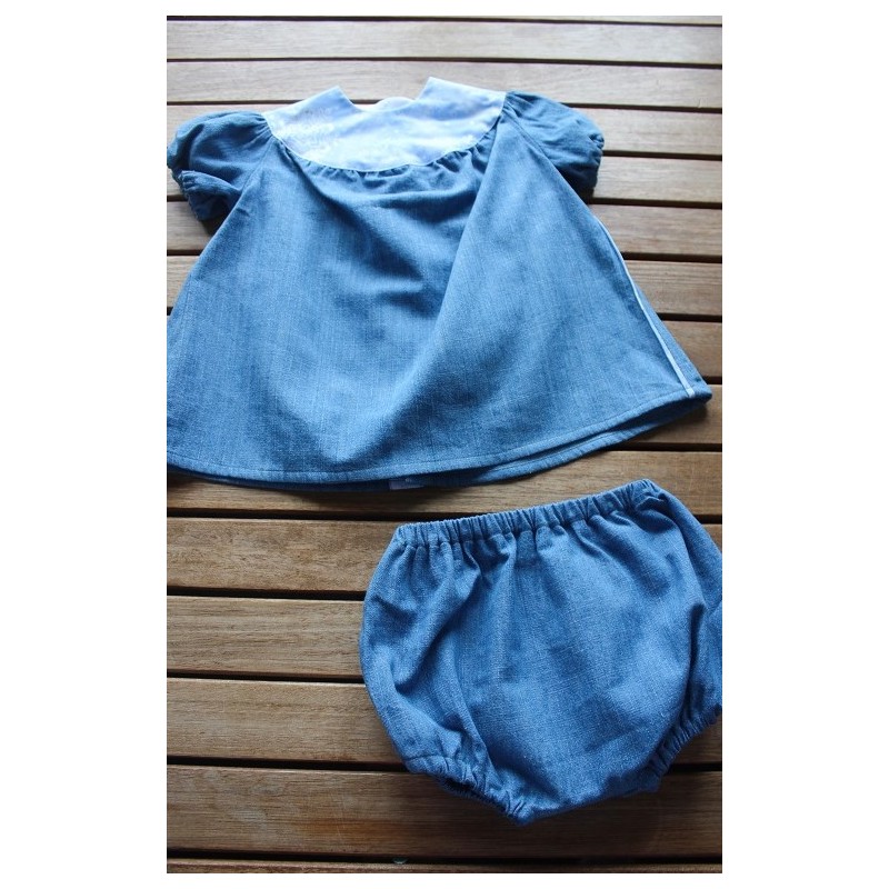 Baby Gown and matching Bloomers 6-12months