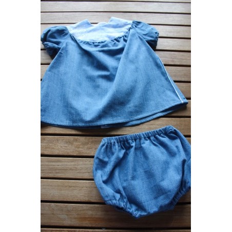 Baby Gown and matching Bloomers 6-12months