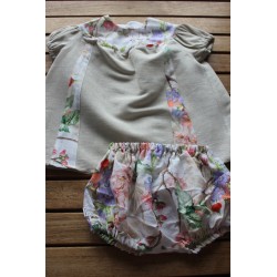 Baby Gown and matching Bloomers 6-12months