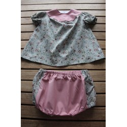 Baby Gown and matching Bloomers 6-12months