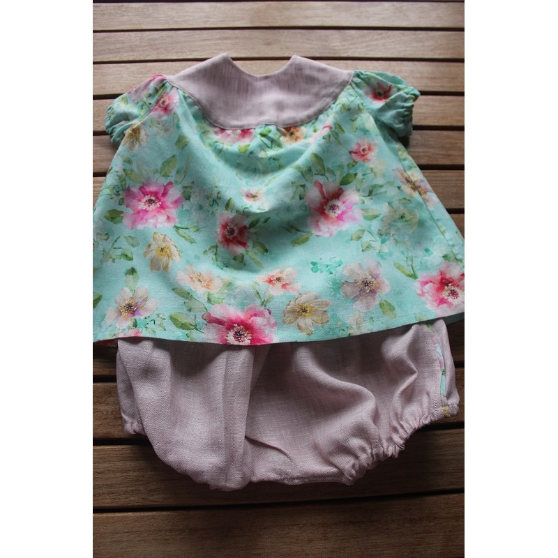 Baby Gown and matching Bloomers 6-12months