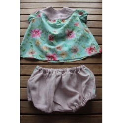 Baby Gown and matching Bloomers 6-12months