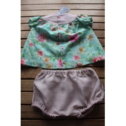 Baby Gown and matching Bloomers 6-12months