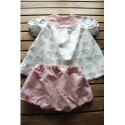 Baby Gown and matching Bloomers 6-12months