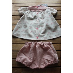 Baby Gown and matching Bloomers 6-12months