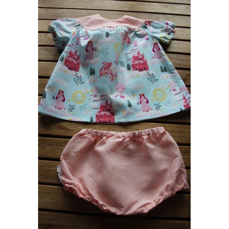 Baby Gown and matching Bloomers 6-12months