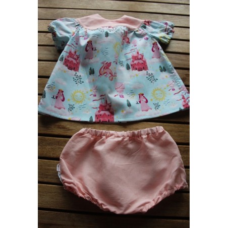 Baby Gown and matching Bloomers 6-12months