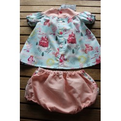 Baby Gown and matching Bloomers 6-12months