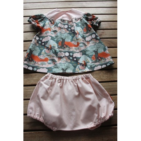 Baby Gown and matching Bloomers 6-12months