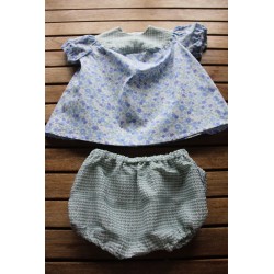 Baby Gown and matching Bloomers 6-12months