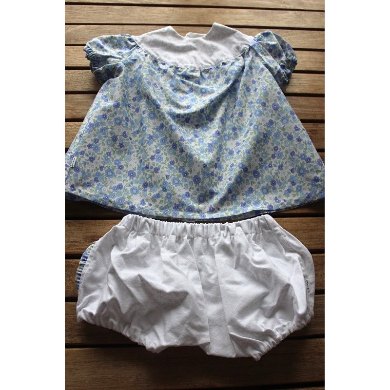 Baby Gown and matching Bloomers 6-12months