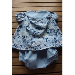 Baby gown and matching bloomers 6-12months