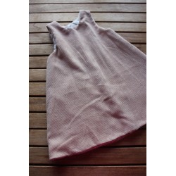 Corduroy dress with fleece...