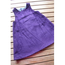 Corduroy dress with fleece...