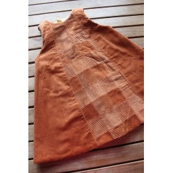 Corduroy dress with fleece...