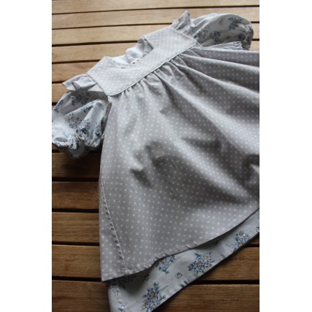 Colonial Dress with coordinating apron Size 2-4