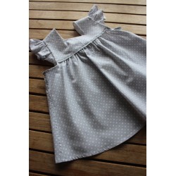 Colonial Dress with coordinating apron Size 2-4