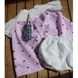 Baby Gown and matching Bloomers 6-12months