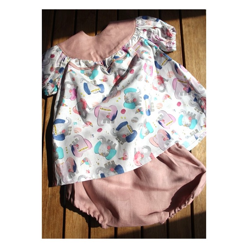 Baby Gown and matching Bloomers 6-12months