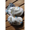 Baby Gown, Bloomers and matching booties 6-12months