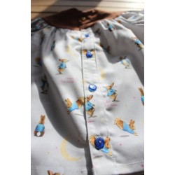 Baby Gown, Bloomers and matching booties 6-12months