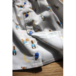 Baby Gown, Bloomers and matching booties 6-12months