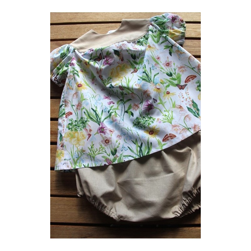 Baby Gown and matching Bloomers 6-12months