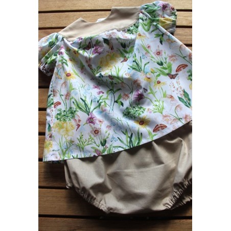 Baby Gown and matching Bloomers 6-12months