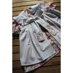 Colonial Dress with coordinating apron Size 2-4