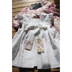 Colonial Dress with coordinating apron Size 2-4