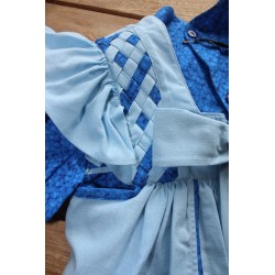 Colonial Dress with coordinating apron Size 2-4