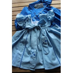 Colonial Dress with coordinating apron Size 2-4