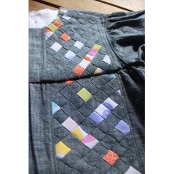 Colonial Dress with coordinating apron Size 2-4